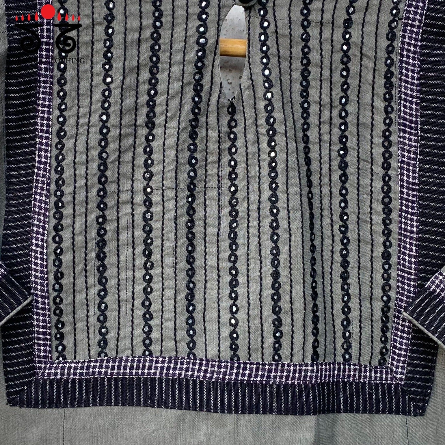 Hand - Embroidered Mirror Work Blouse