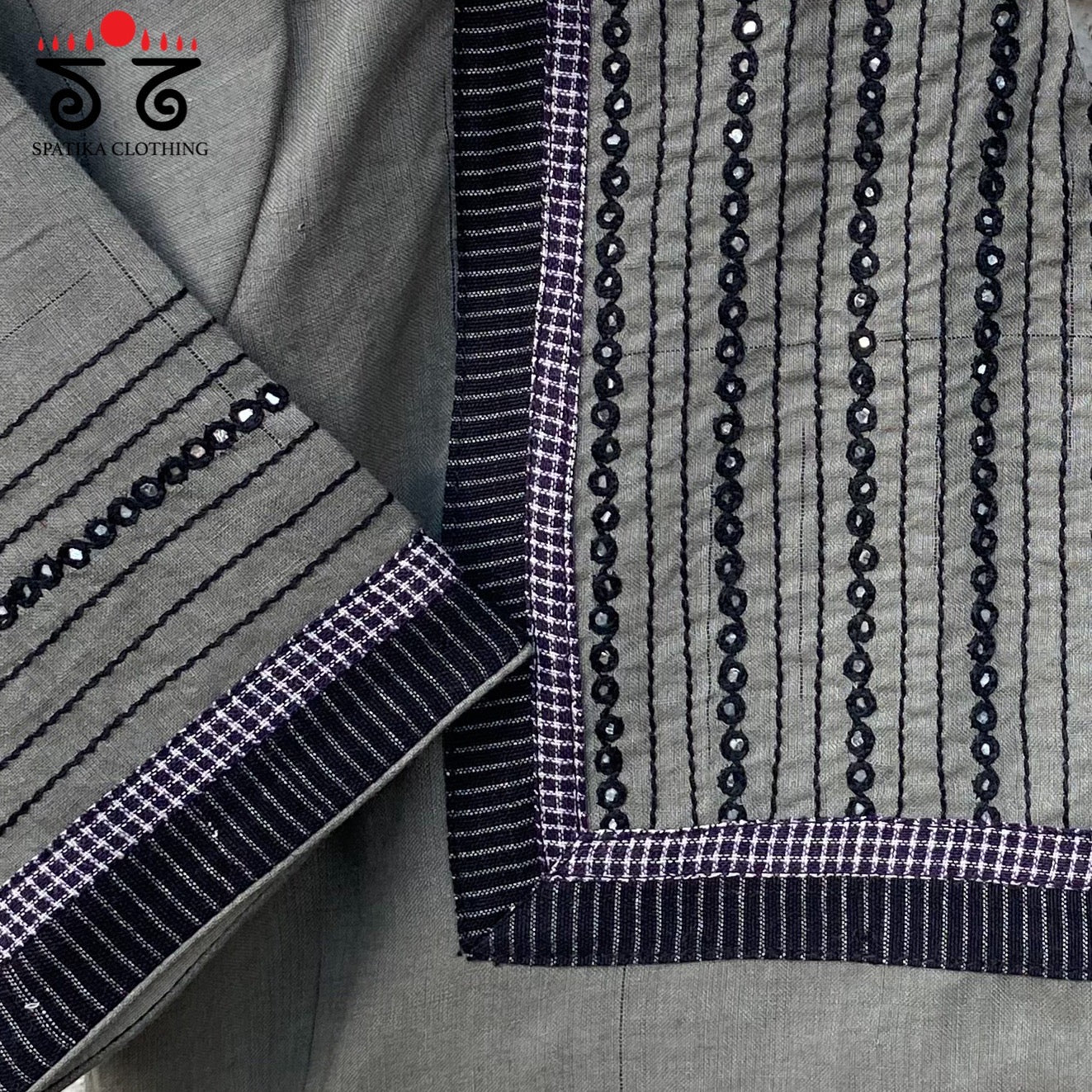 Hand - Embroidered Mirror Work Blouse