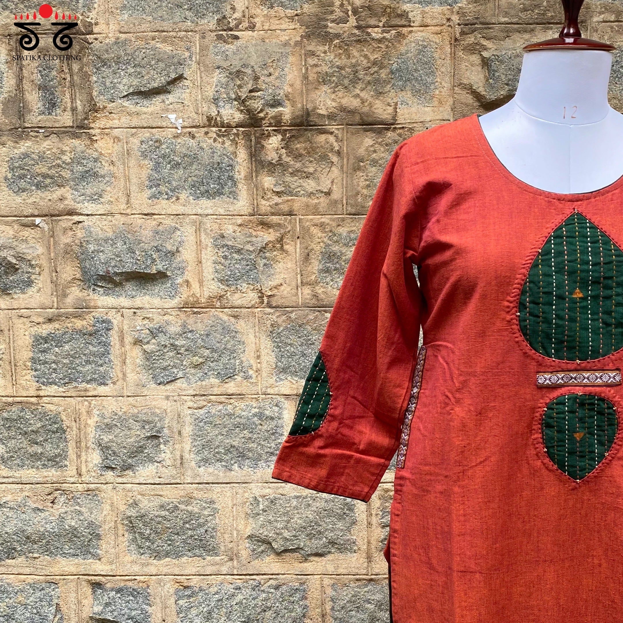 Kantha-Inlay Work Handcrafted Kurta