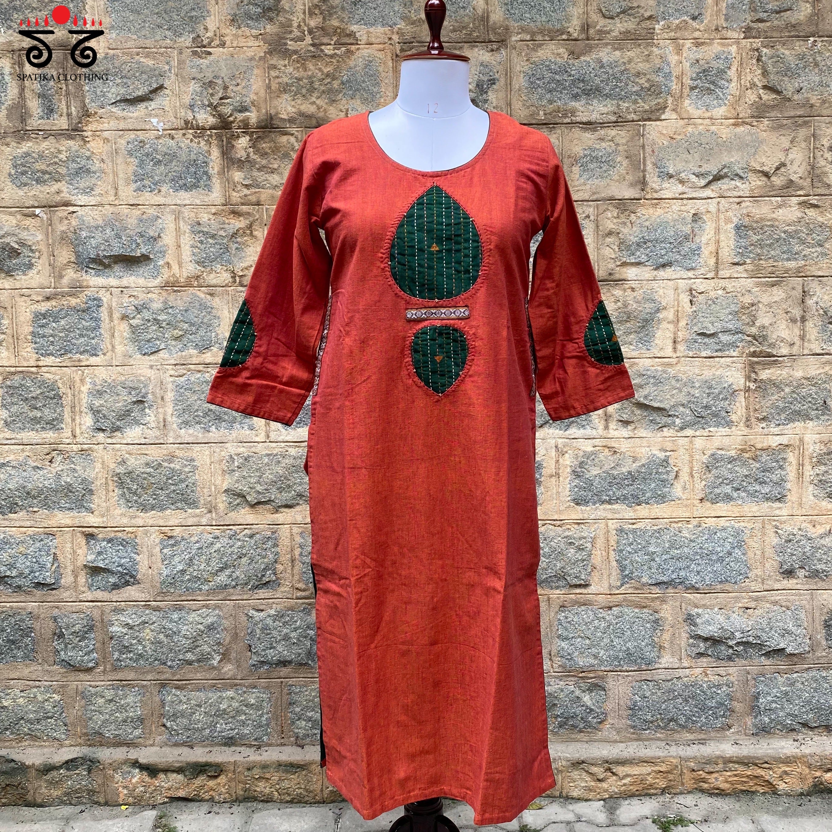 Kantha-Inlay Work Handcrafted Kurta