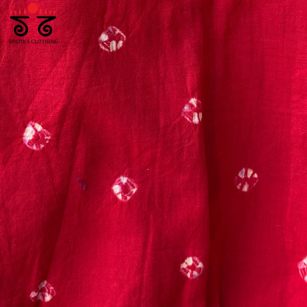 Bandhani Frilled Sleeveless Blouse