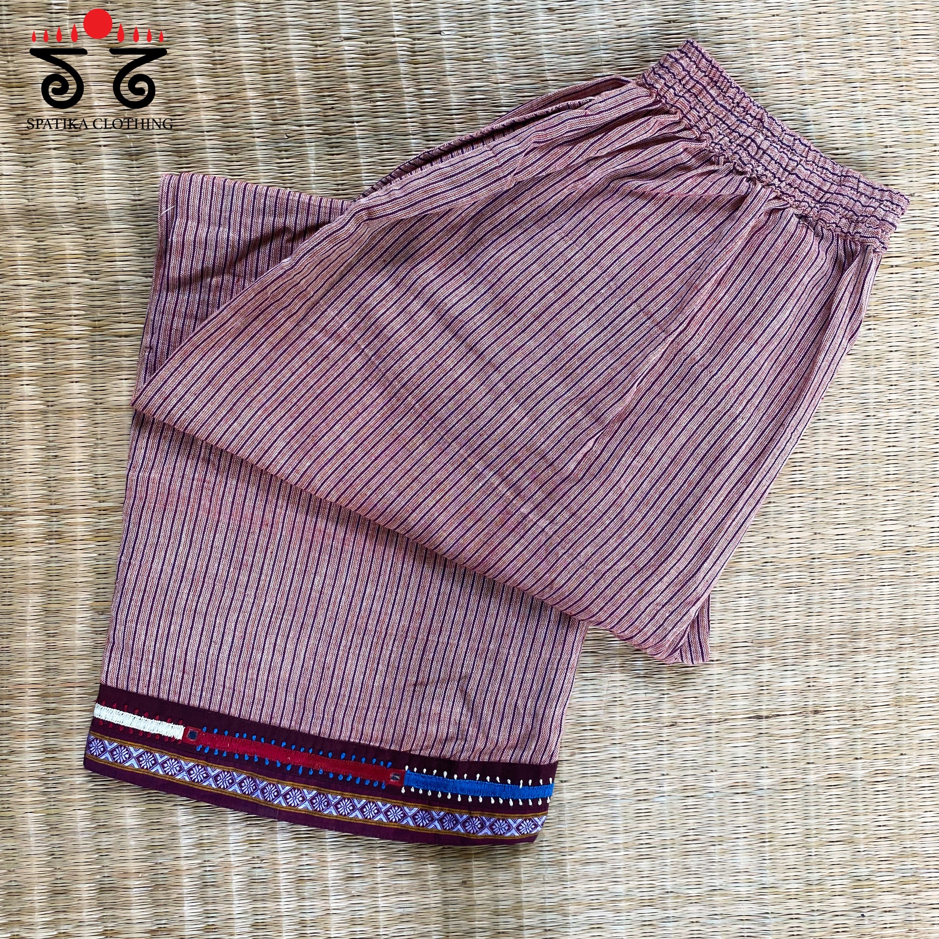 Hand - Embroidered Ilkal Pant