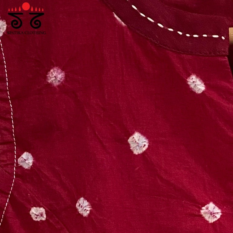 Bandhani Sleeveless Blouse