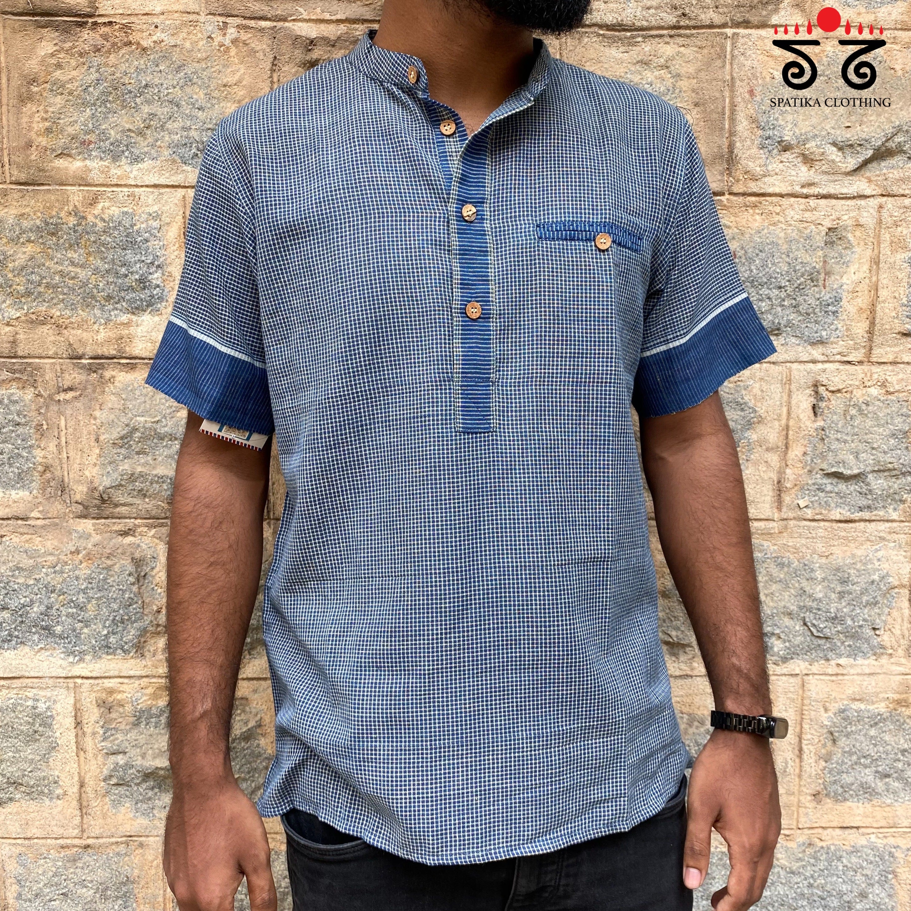 Handwoven Ilkal Men's Shirt