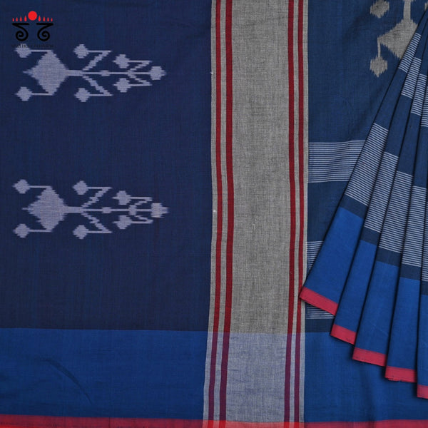 Ikat Handwoven Cotton Saree
