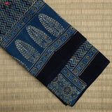 Ajrak on Mulmul Cotton Saree