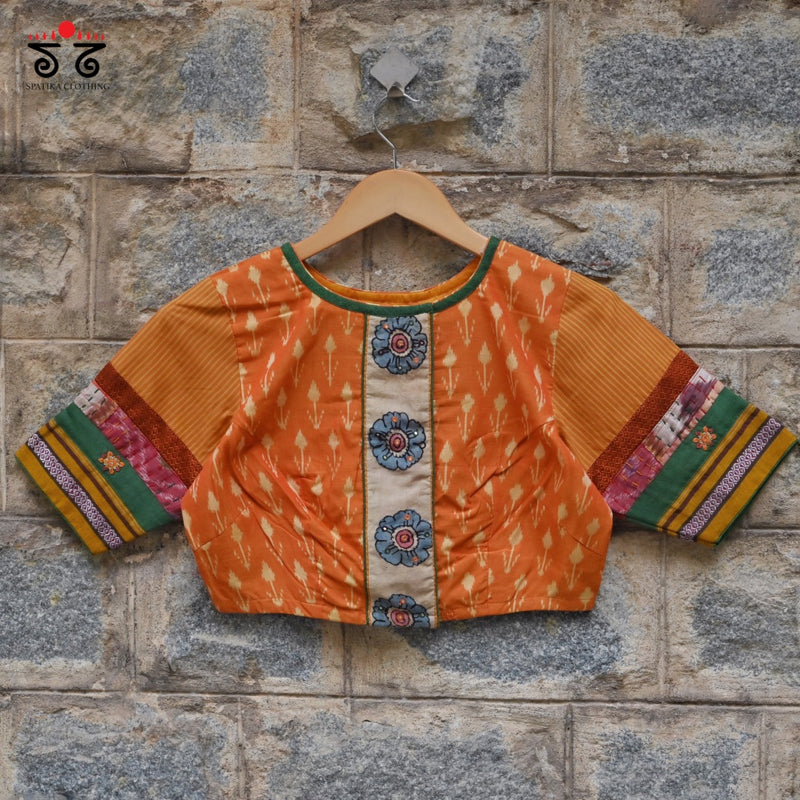 Ikat - Pen Kalamkari Handcrafted Blouse