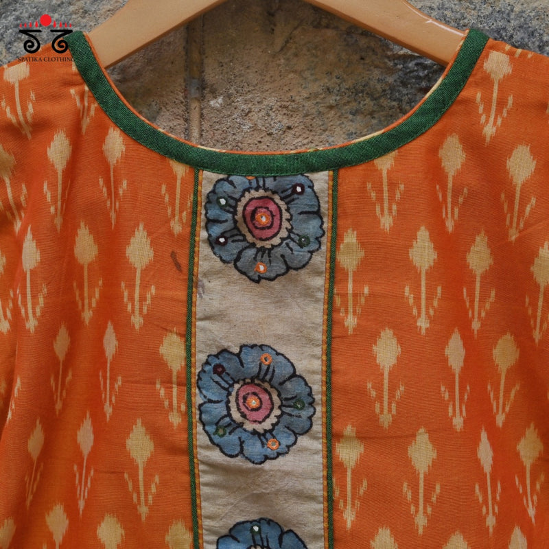 Ikat - Pen Kalamkari Handcrafted Blouse
