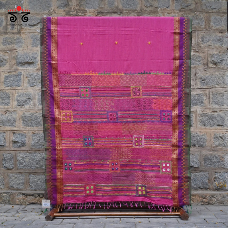 Lambani on Chettinad Cotton Saree