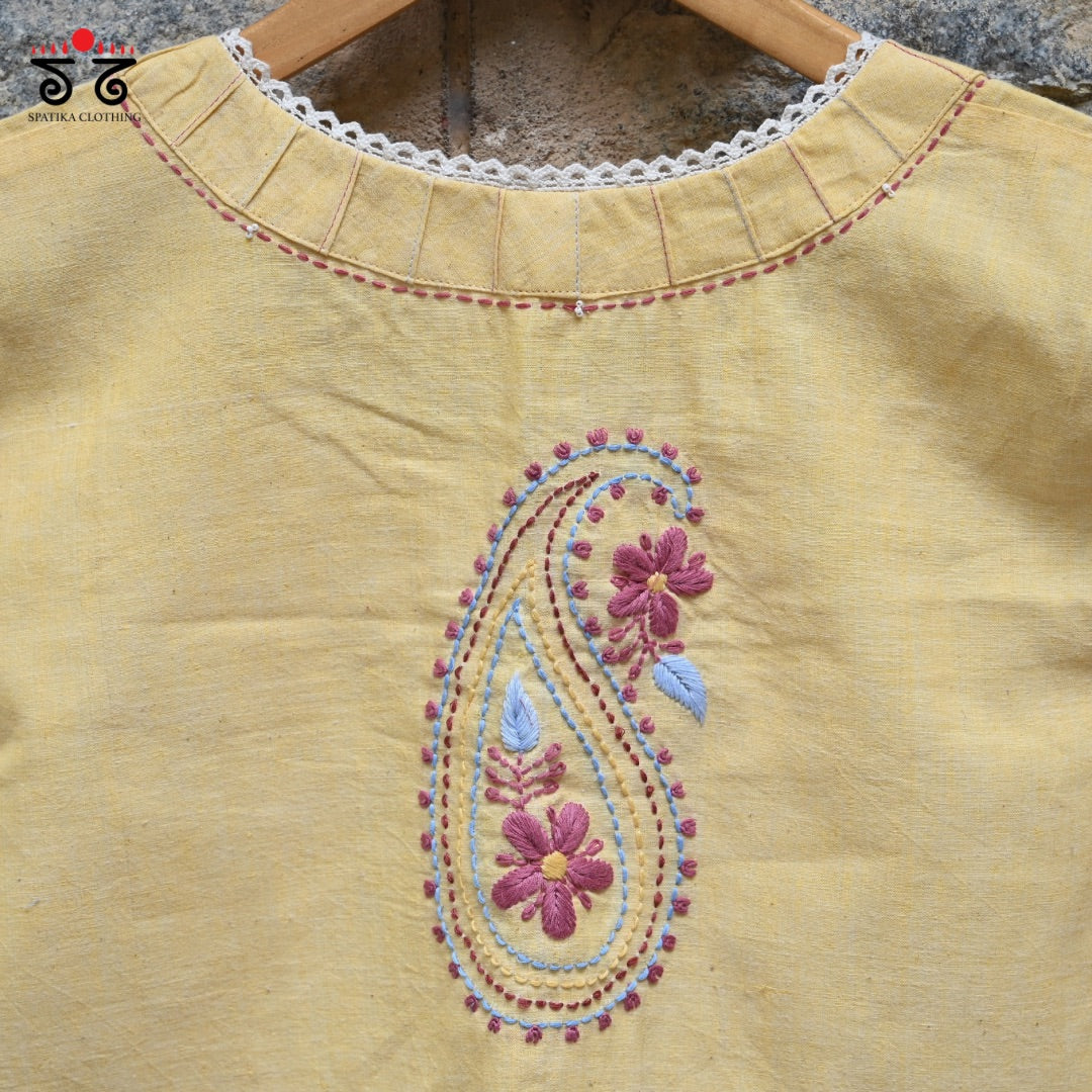 Chikan & Lace Blouse