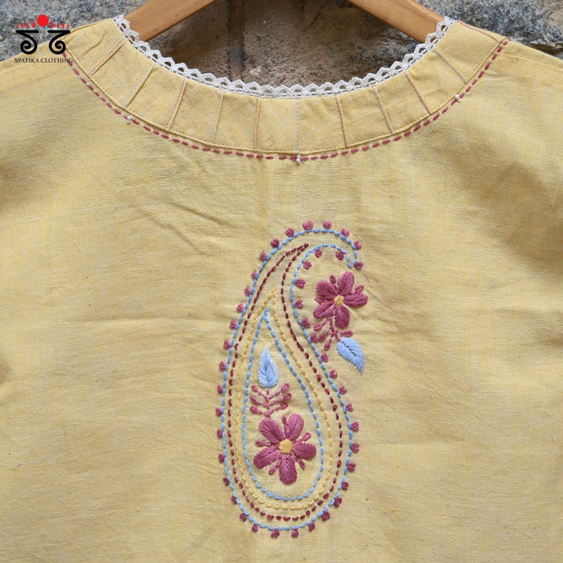 Chikan & Lace Blouse