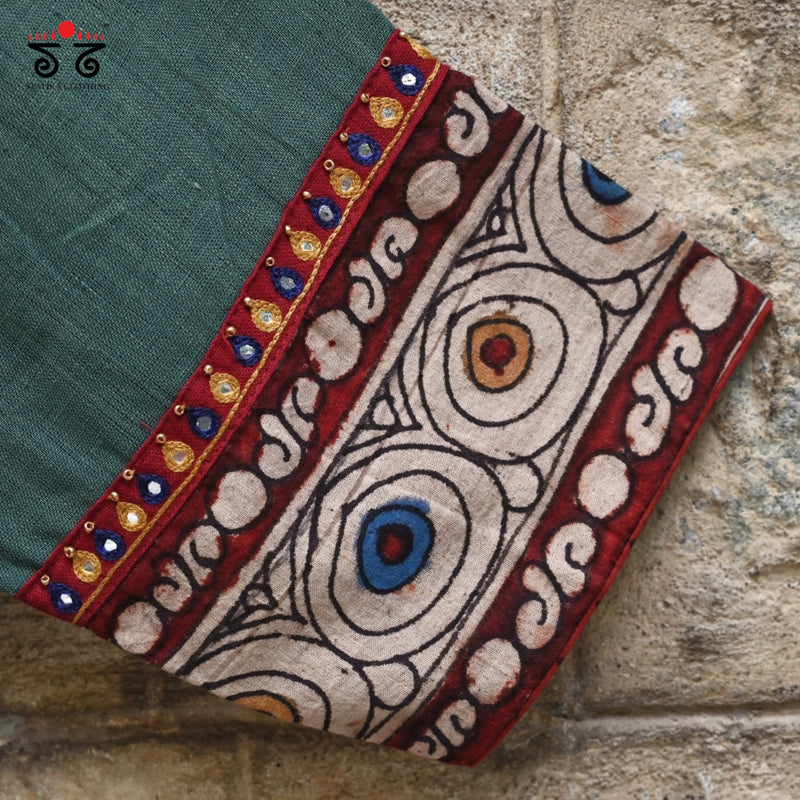 Boondh Pen Kalamkari Handembroidered  Blouse