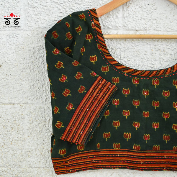 Lotus Ajrak Blouse