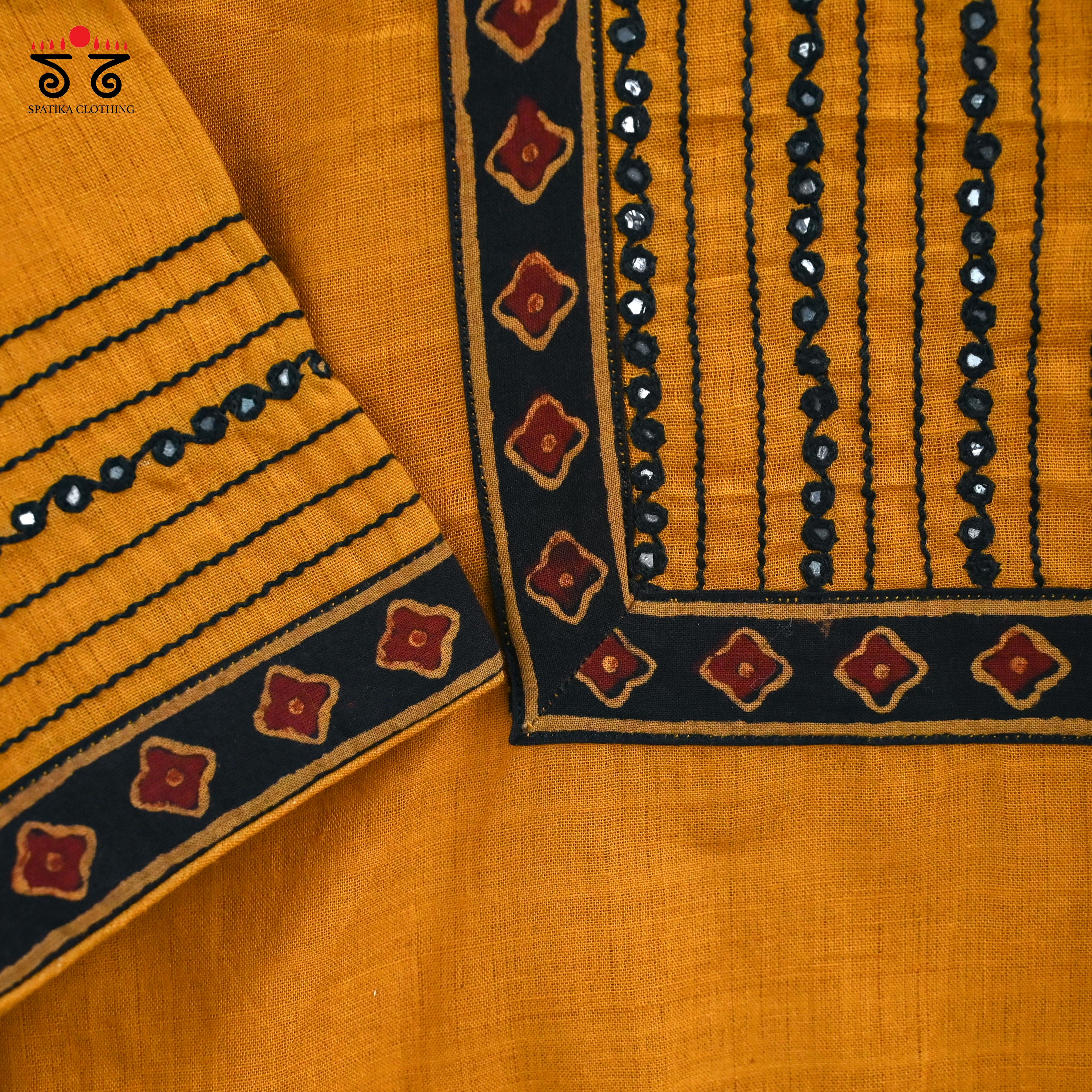 Hand - Embroidered Mirror Work Blouse