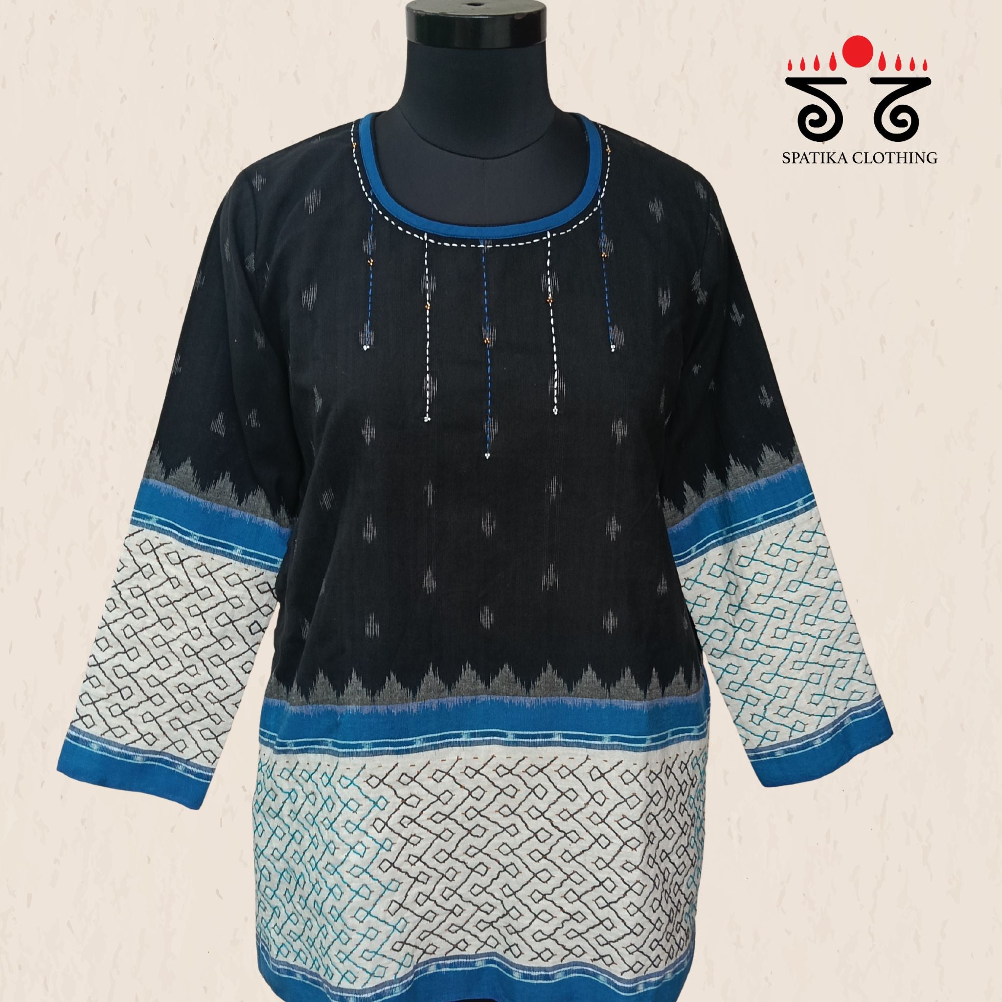Ikat Lambani Short Kurta
