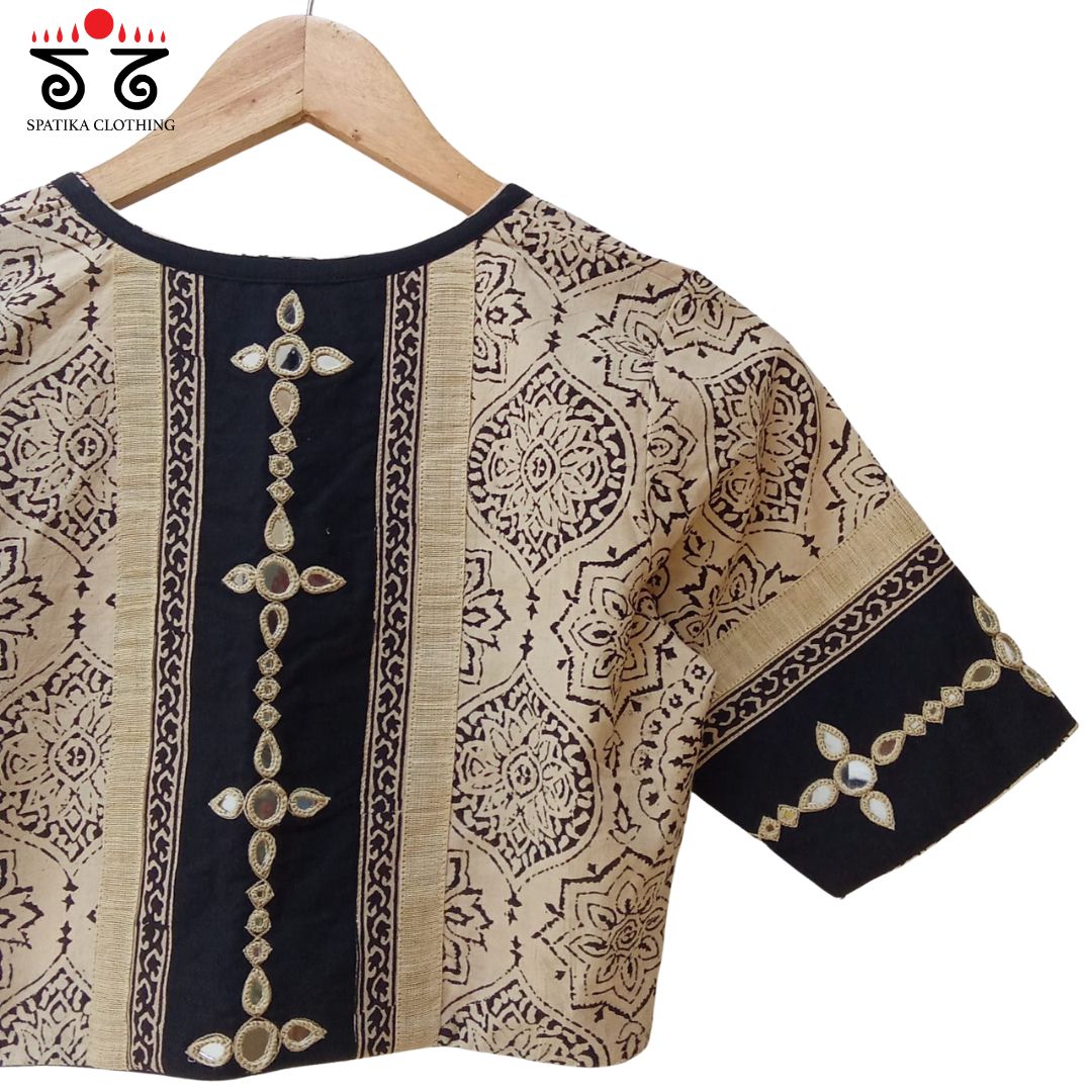 Ajrak Mirror Work Blouse New!