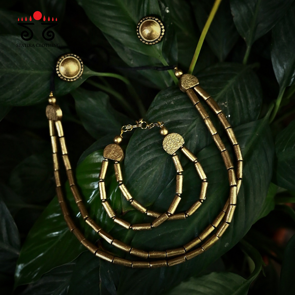 Terracotta Jewellery Set With Bracelet