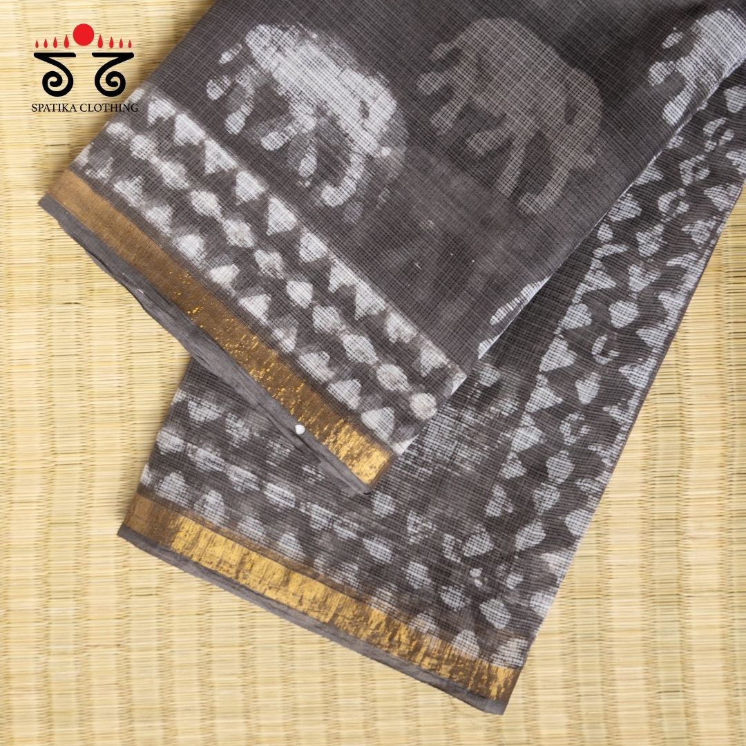 Kota Hand block printed saree