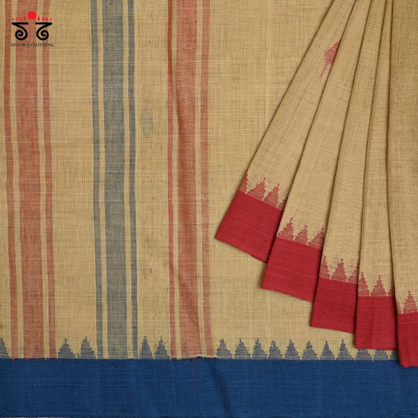 Ponduru - Jamdhani Handspun Handwoven Cotton Saree