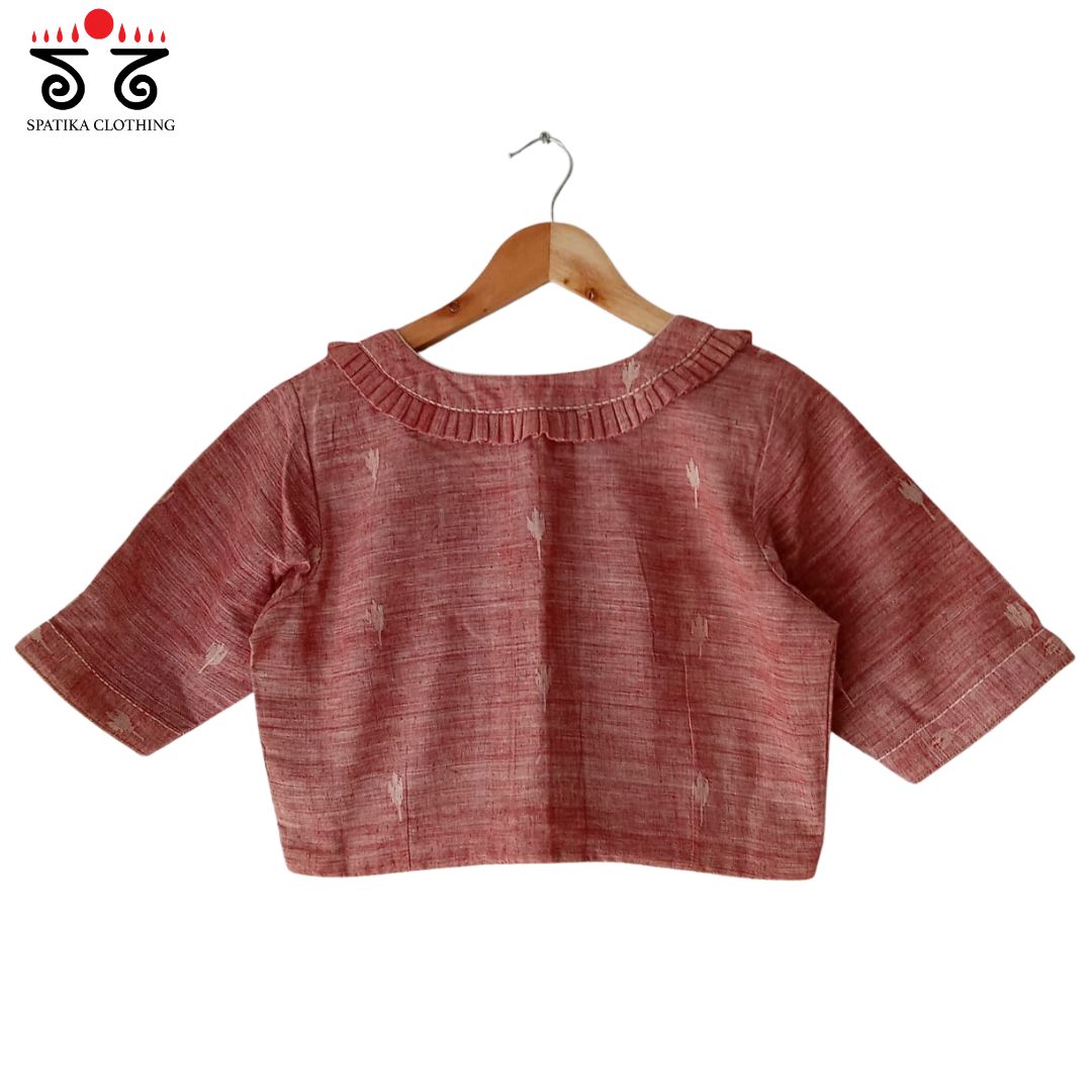 Jamdhani Frilled Blouse