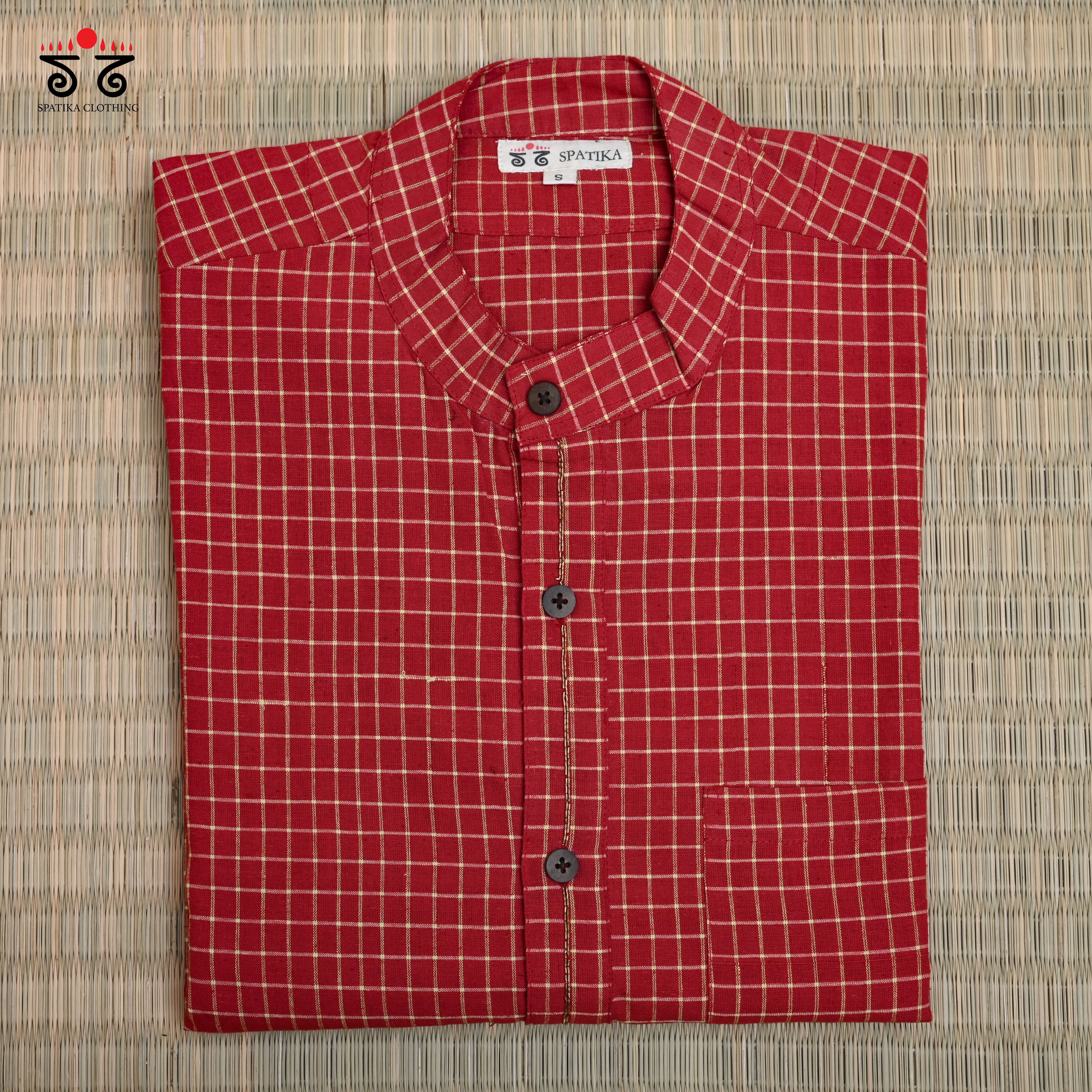 Men's Handwoven Cotton Long Kurta