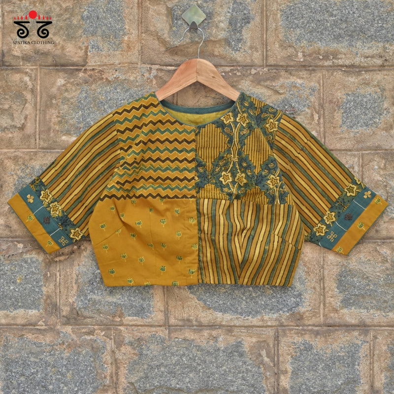 Ajrak Collage Blouse