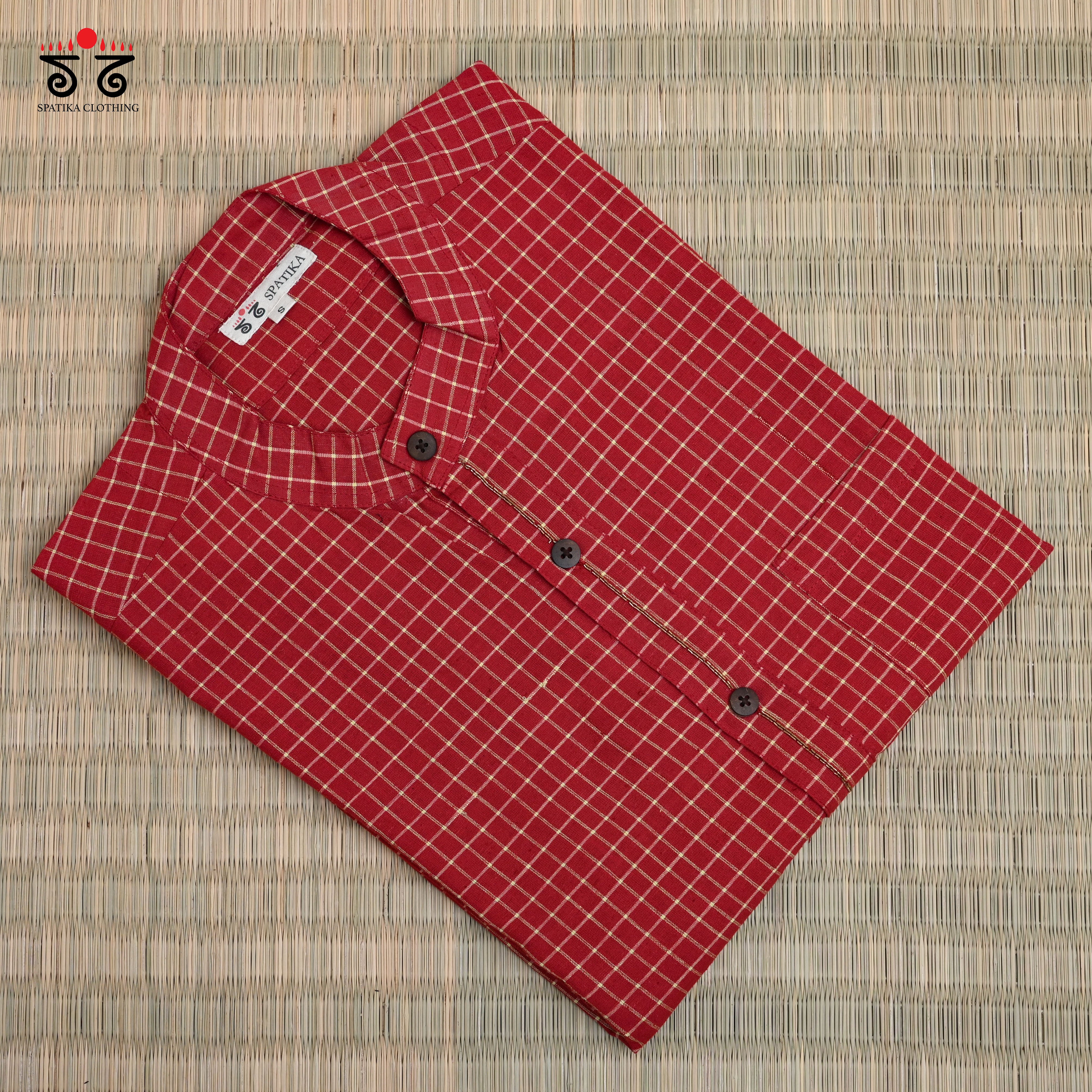 Men's Handwoven Cotton Long Kurta