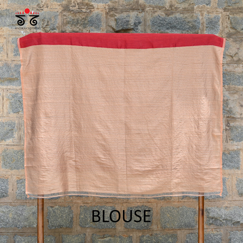 Jamdhani Silk Linen Saree