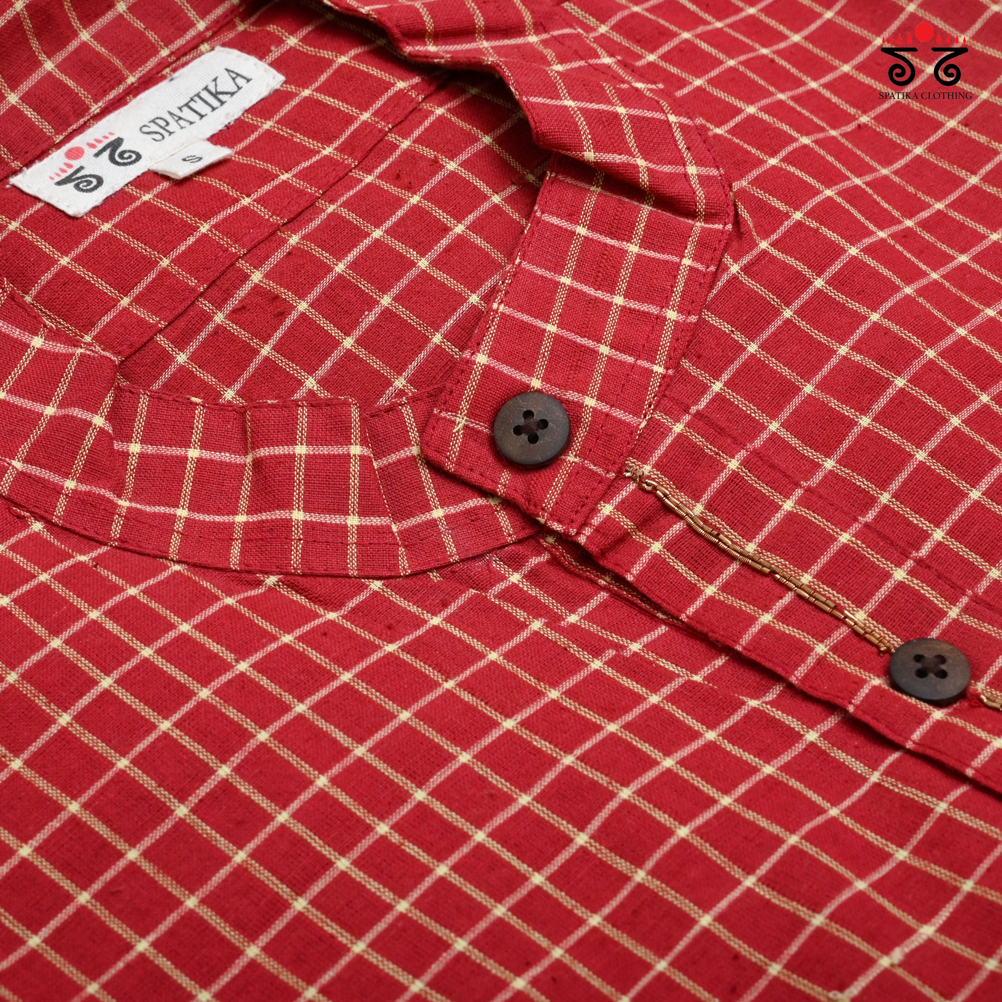 Men's Handwoven Cotton Long Kurta