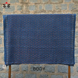 Ajrak on Mulmul Cotton Saree
