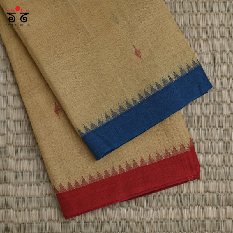 Ponduru - Jamdhani Handspun Handwoven Cotton Saree