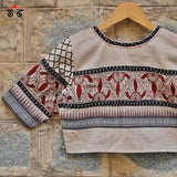 Pen Kalamkari Border Blouse - BestSeller!!