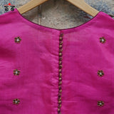 Temple Jewellery Chanderi Silk Cotton Blouse