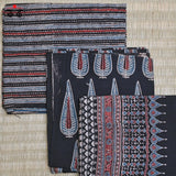 Ajrak Hand - Blockprinted Fabric Set Of 3