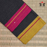 Hand Embroidered Patteda-Anchu saree