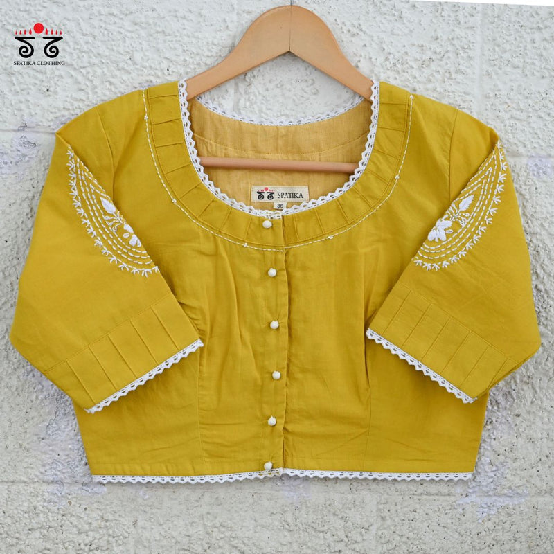 Chikan & Lace Blouse