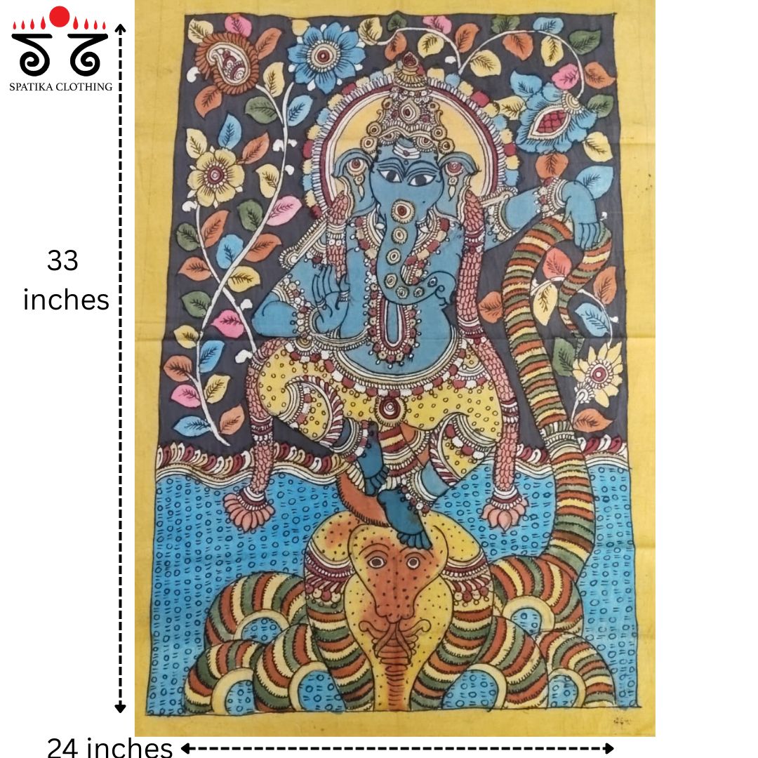 Lord Ganesha Pen-Kalamkari Painting