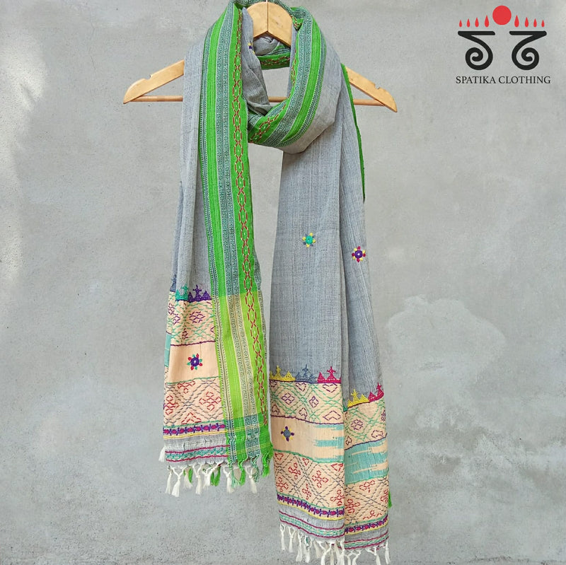 Lambani Hand - Embroidery on Ilkal Dupatta