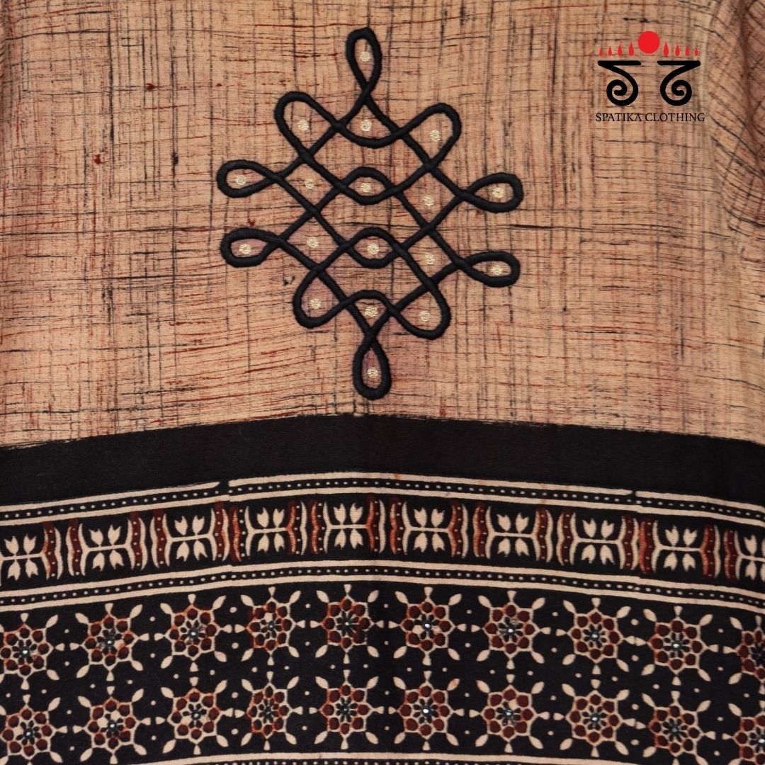 The Kolam Ajrak Long Blouse