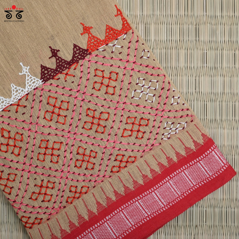 LAMBANI HAND EMBROIDERED PONDURU BLOUSE FABRIC