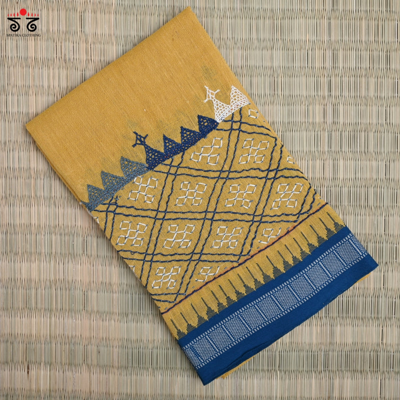 LAMBANI HAND EMBROIDERED PONDURU BLOUSE FABRIC
