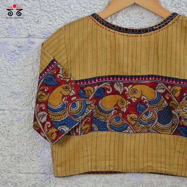Pen Kalamkari Ponduru Blouse
