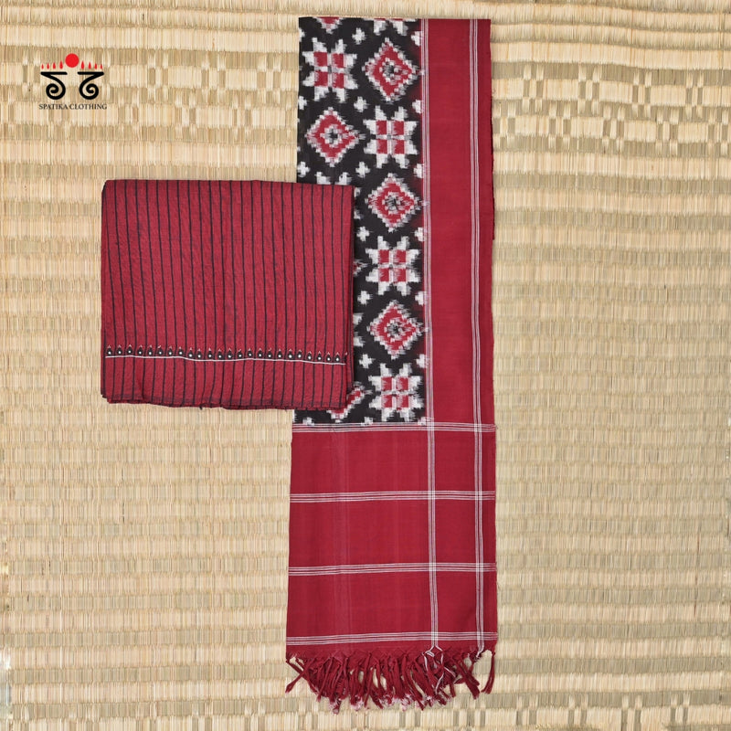 Maroon Telia Fabric Set of 2