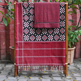 Maroon Telia Fabric Set of 2