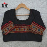 Boondh Pen Kalamkari Hand Embroidered  Blouse