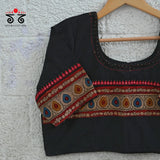 Boondh Pen Kalamkari Hand Embroidered  Blouse