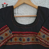 Boondh Pen Kalamkari Hand Embroidered  Blouse