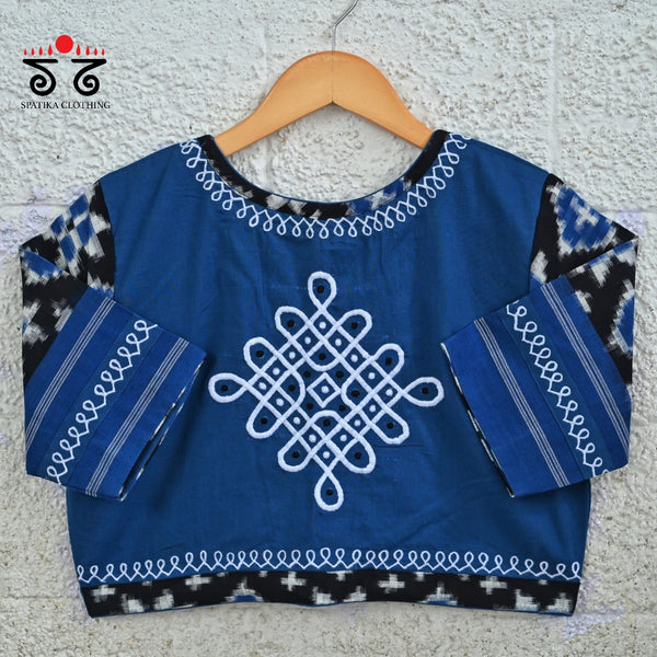 Telia Rumal - Kolam Blouse