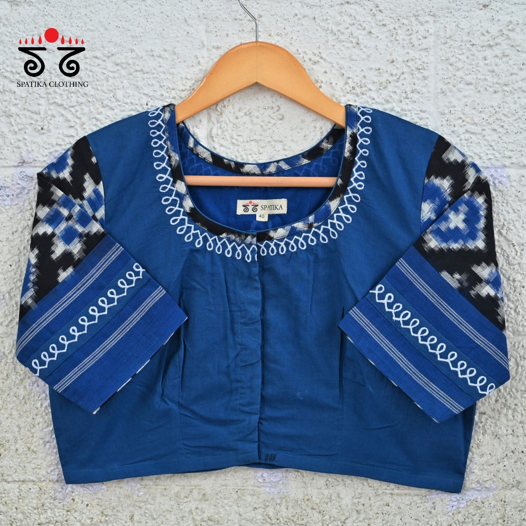 Telia Rumal - Kolam Blouse