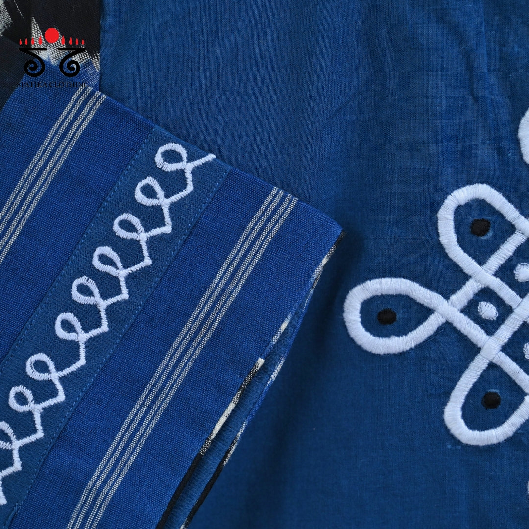 Telia Rumal - Kolam Blouse